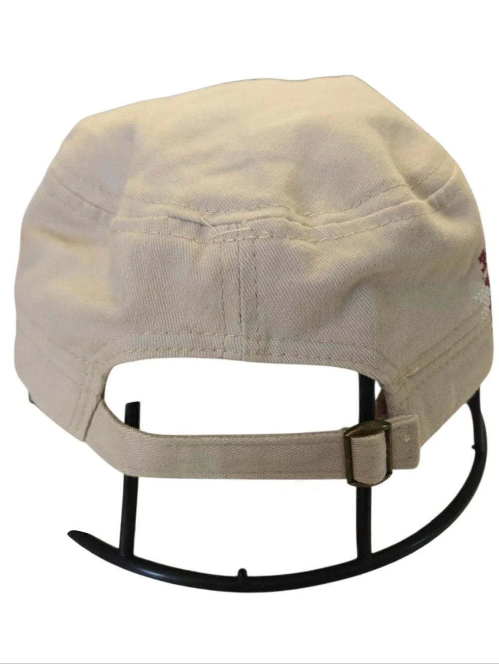 🧢 Southwestern Embroidered Military Cap | Studded Brim | Adjustable One Size |